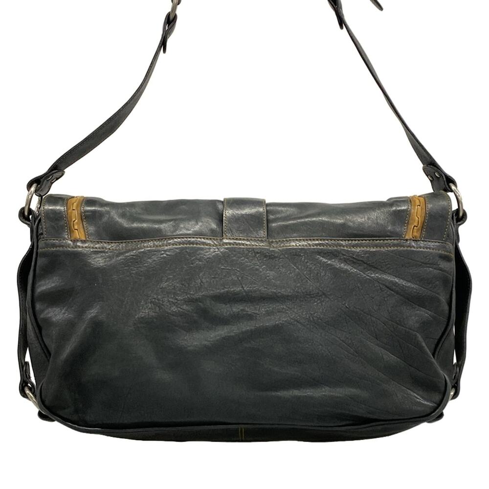 Christian Dior DIOR/ChristianDior Gaucho Shoulder Bag Black Brown - Picture 3 of 15